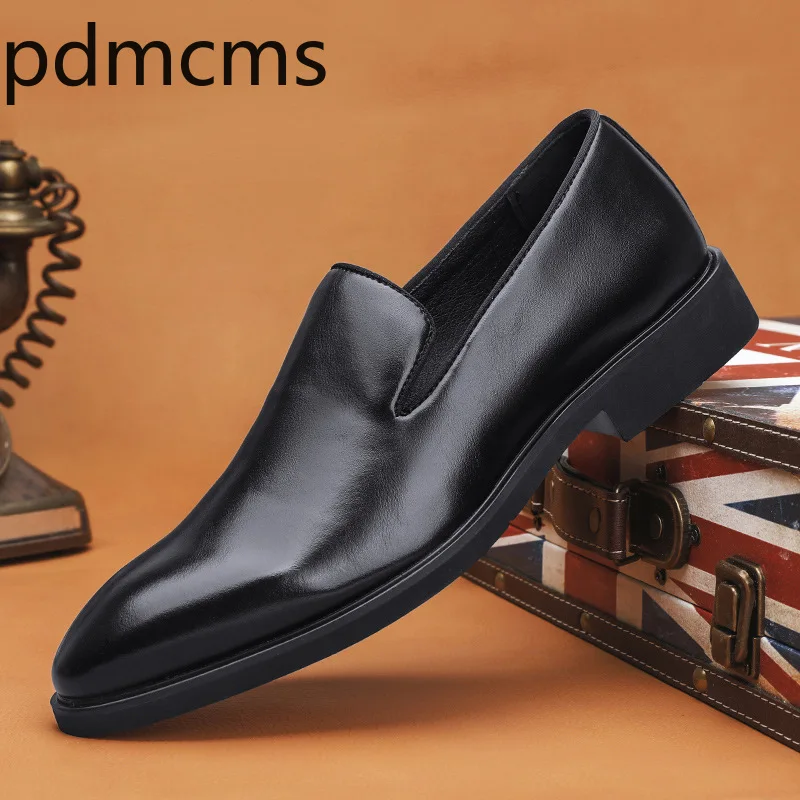 Zapatos de hombre, calzado de moda para la oficina, zapatos de cuero para ocasiones formales, nuevos y cómodos, zapatos de vestir para hombre, disponibles en tallas grandes, tipo mocasín, zapatillas para hombre.