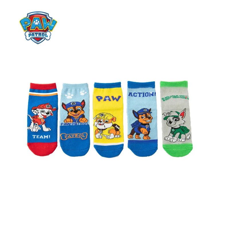 5 Pairs Paw Patrol Kids Socks Cotton Boys Cute Cartoon Socks for Children Baby Casual Socks Autumn Soft Clothing Accessories New image 6