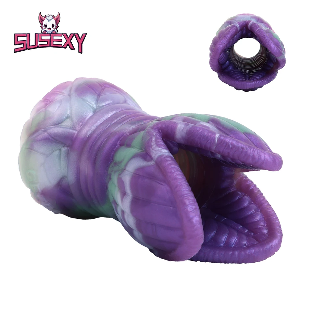 SUSEXY Fantasy Hollow Anal Plug Dilator Penis Expansion Sleeve Silicone Fetish Sex Toys For Adults 18+ Masturbation Pleasure