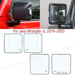 Car Exterior Rearview Side Mirror Lens Glass With Heated For Jeep Wrangler JL 2018 2019 2020 2021 2022 2023