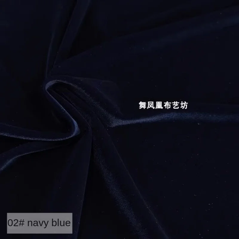 Matte Velvet Fabric Elastic Cheongsam Formal Dress Wholesale Cloth Apparel Sewing By Meters Diy Polyester Spandex Material