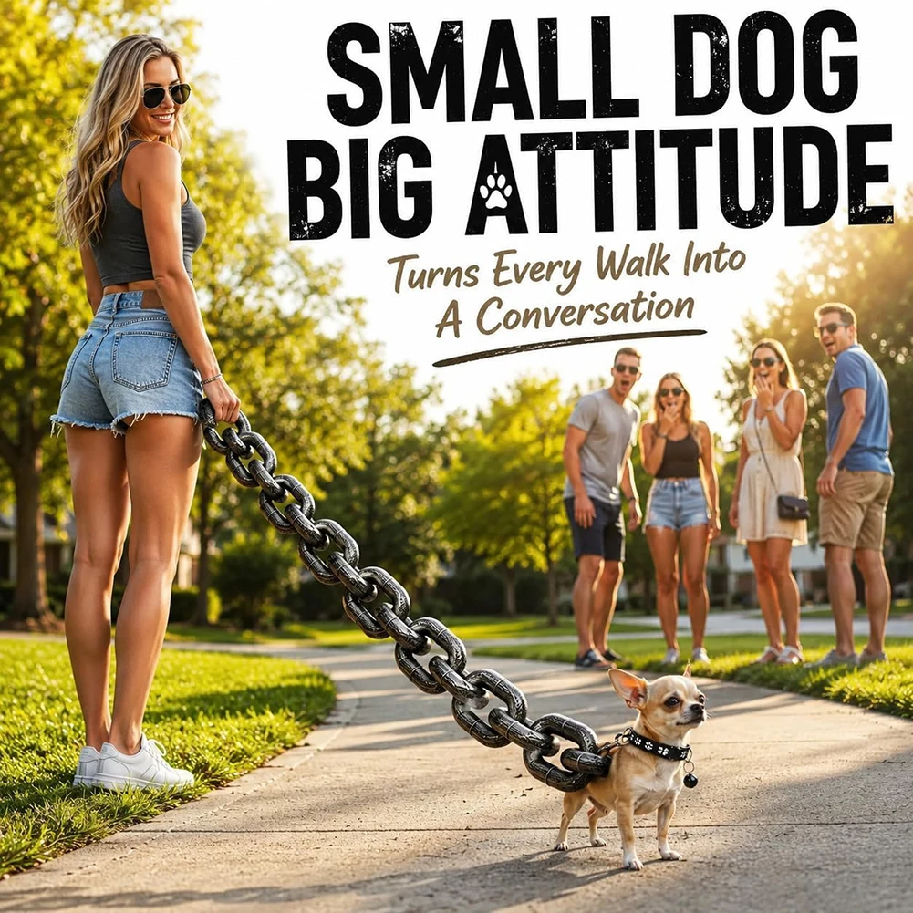Lightweight Plastic Imitating Iron Chains Dog Chain Leash Comfortable Fit Dog Rope Leash Harness For Dog Walking Accessories