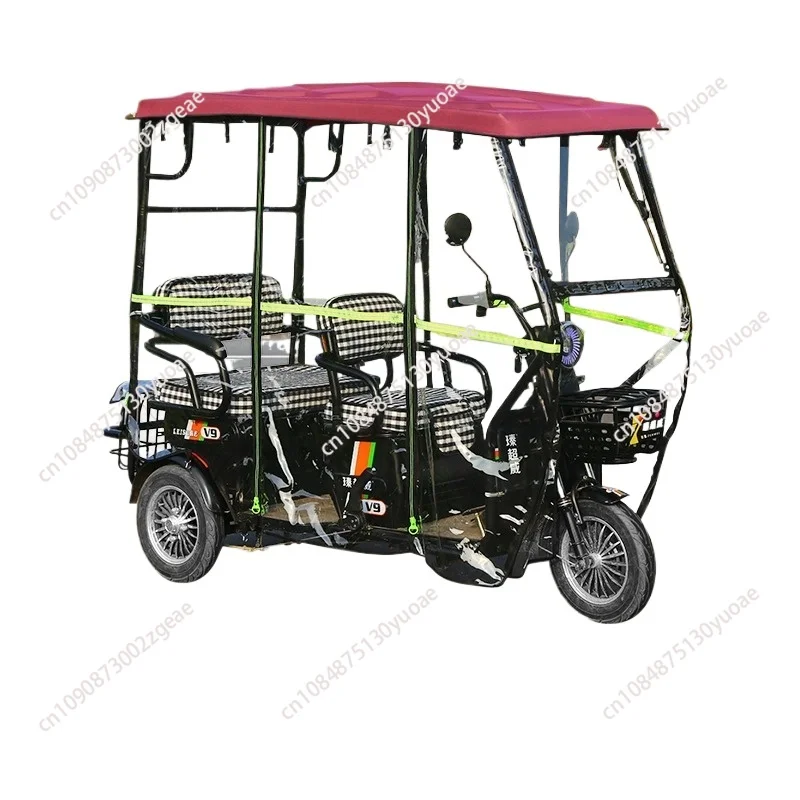 

Electric tricycle canopy carport new elderly transparent awning fully enclosed windproof awning thickened rain curtain