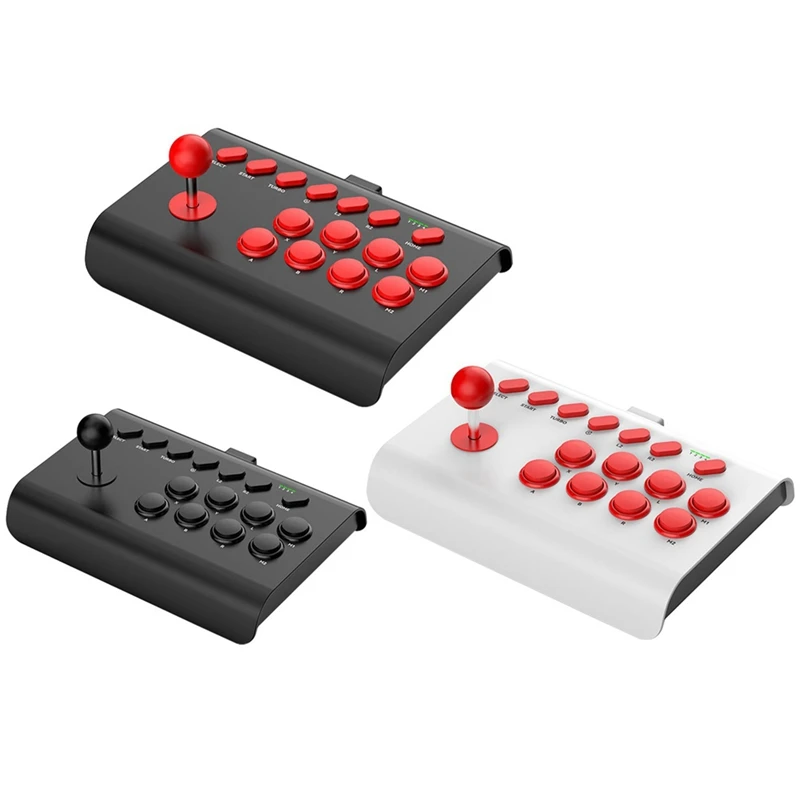 Y02 Fighting Game Joystick With Stretchable Bracket Games Console 3-Mode Connection Macro/TURBO Function