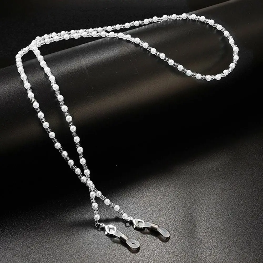 Style Crystal Beads Eyeglass Holder Cord Holder Anti Drop Glasses Chain Nonslip Beaded Sunglass Lanyard Straps Eye Accessories
