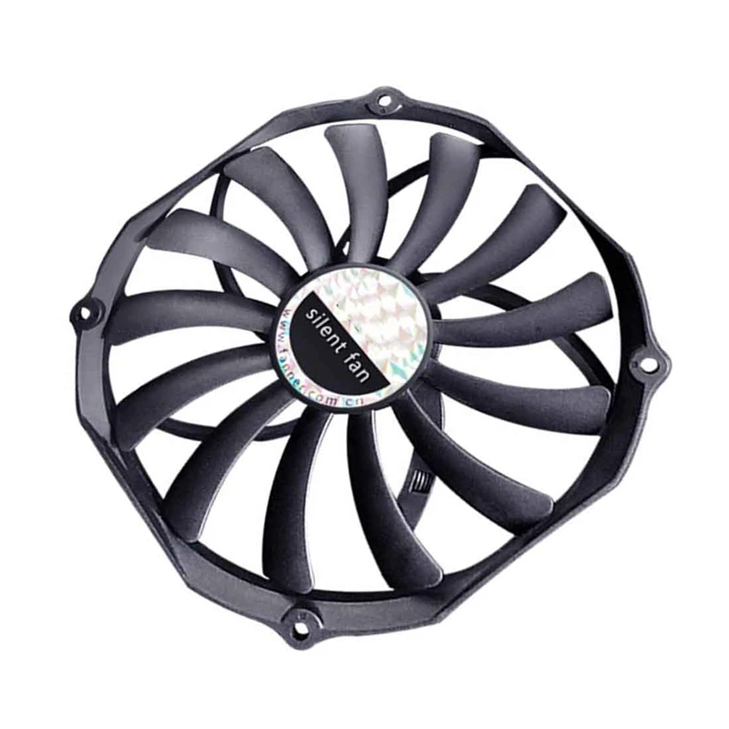 RISE-14015 Case Fan Large Air Volume Low Noise 140X140X15MM Ultra-Thin 4PIN PWM 14CM Fan