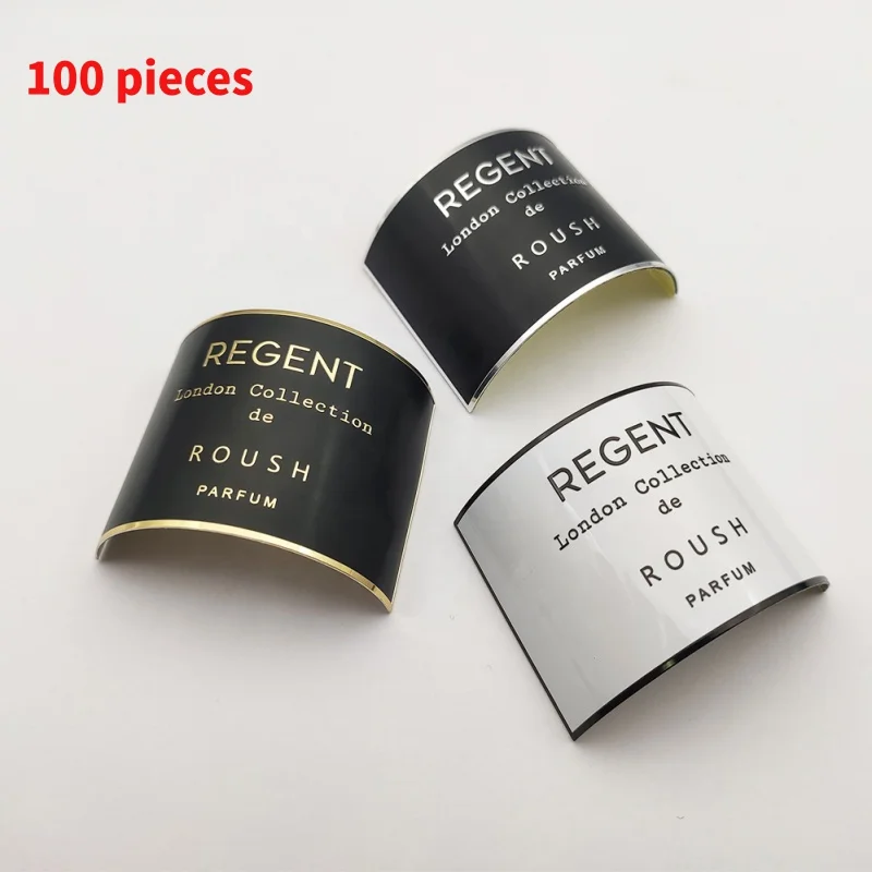 

10 0.Zhang.Custom.2023 Hot Personality Custom Made Decals bottle Self Adhesive Metal Perfume Nameplate Logo Sticke