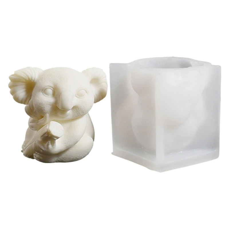 3D Koala Silicone Mold Dishwasher Safe Use For Wax Melts Soap Making Unique Decorative Projects