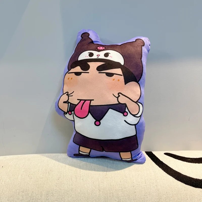 Crayon Shin-chan cartoon cute plush doll hug pillow kawaii home office chair sofa cushion toy anime merchandise wholesale - view 6