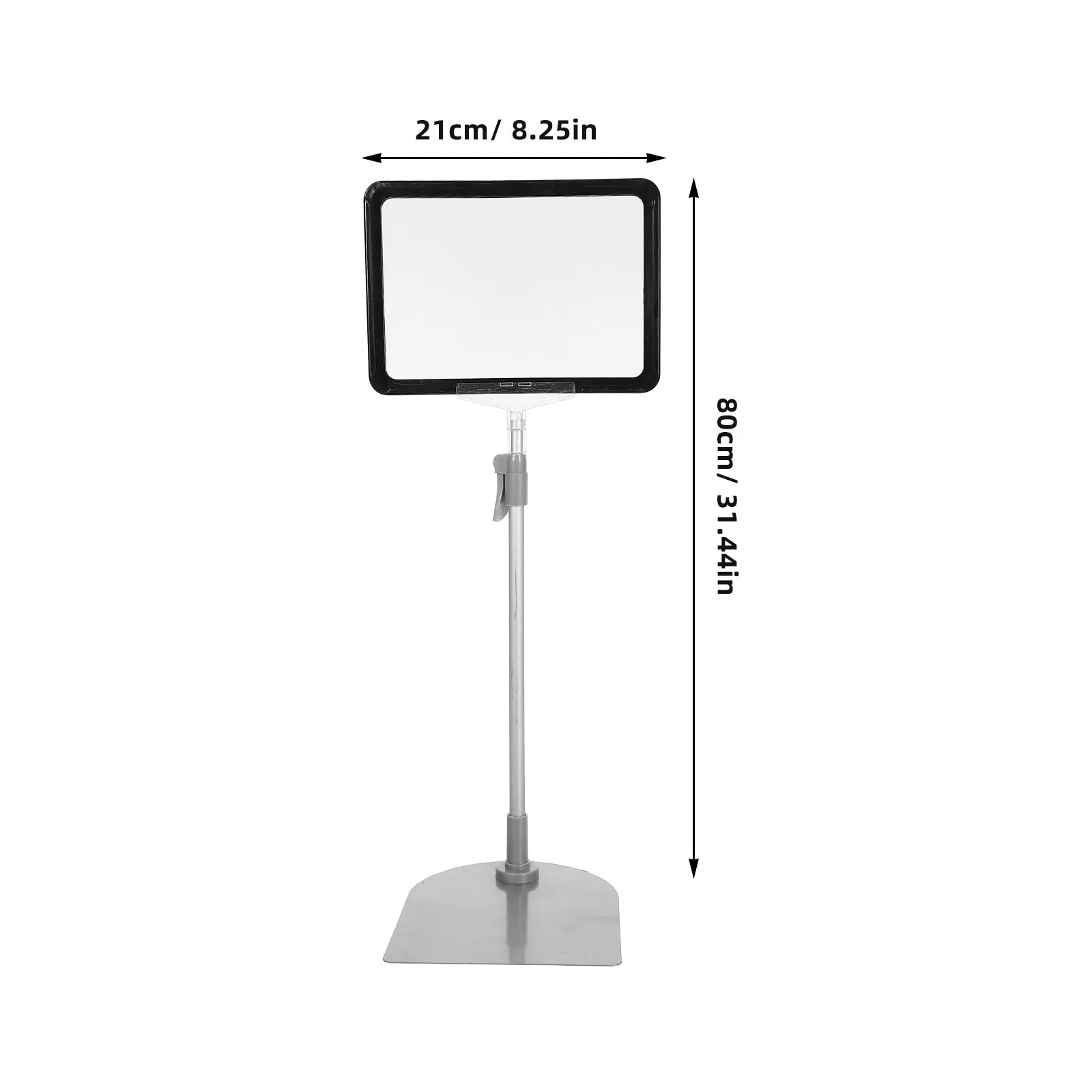 Adjustable Tabletop Price Display Stand for Supermarkets Retail Stores Fruit Promotions Warehouse Labels Elegant Sturdy Plastic