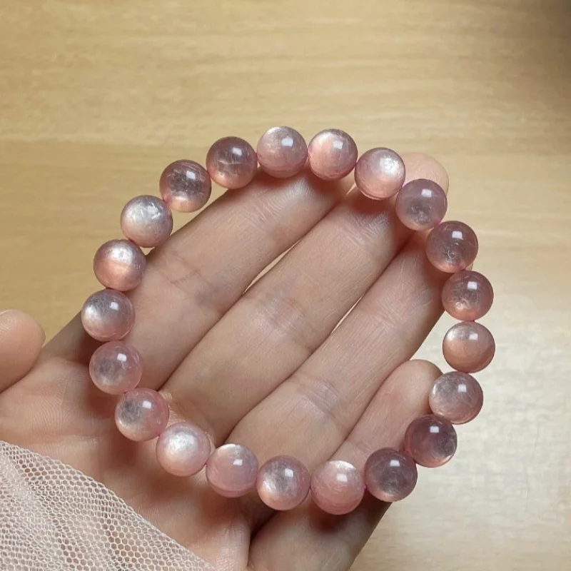 5A Lepidolite Pink Round 10mm 12mm 14mm 16mm Nature for DIY Making Jewelry Bracelet 17cm FPPJ Wholesale Loose Beads - view 2