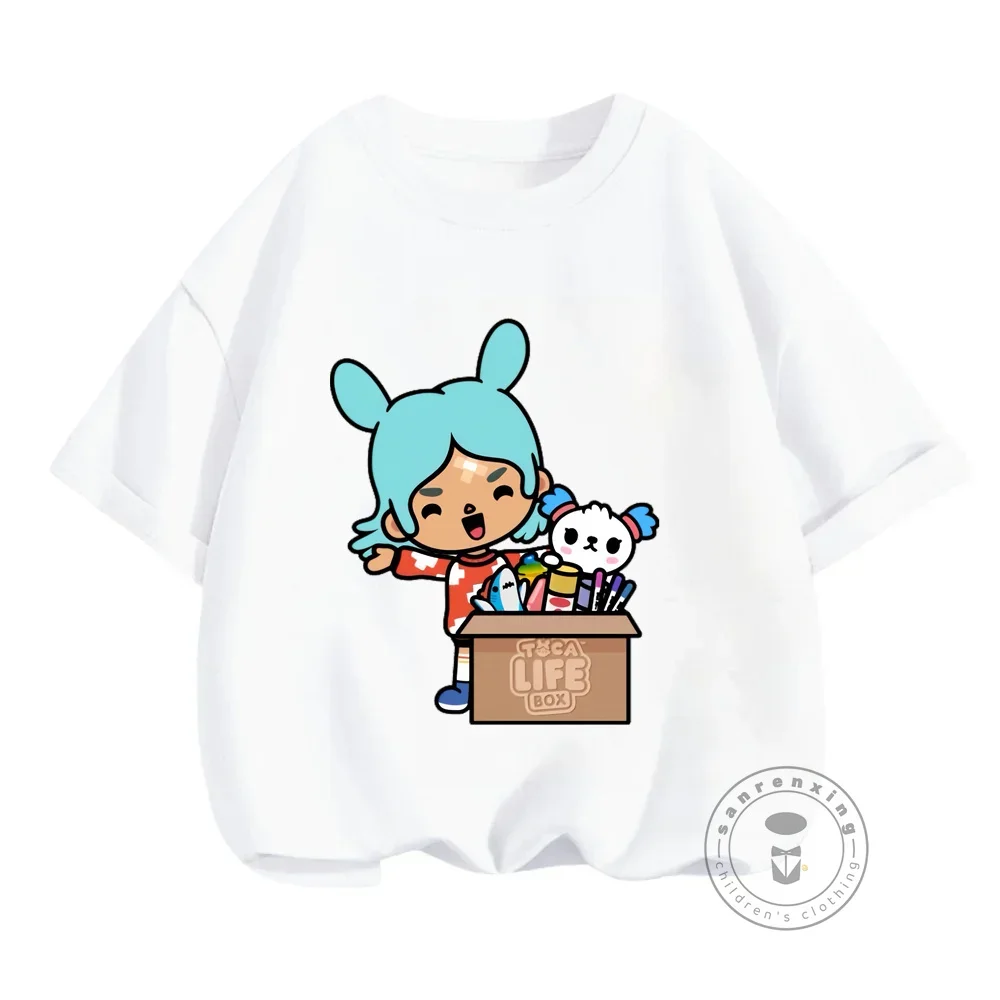 توكا الحياة العالم تي شيرت جديد لعبة الأطفال أنيمي تيز توكا بوكا الحياة العالم لعبة أطفال بلايز المحملة المراهقين قصيرة الأكمام عادية التي شيرت