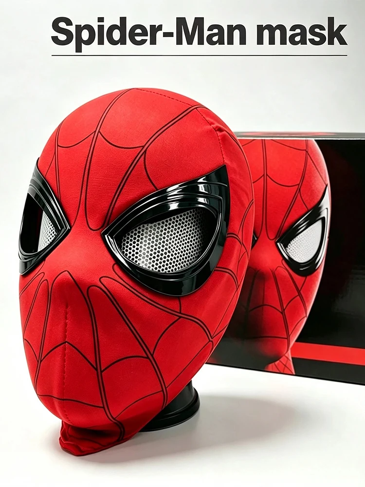 2026 《Spider-Man: Brand New Day》 1:1-Maßstab-Maske, Kinnriemen mit bedienbarer Blinkfunktion, Halloween Spider-Man Cosplay-Spielzeug