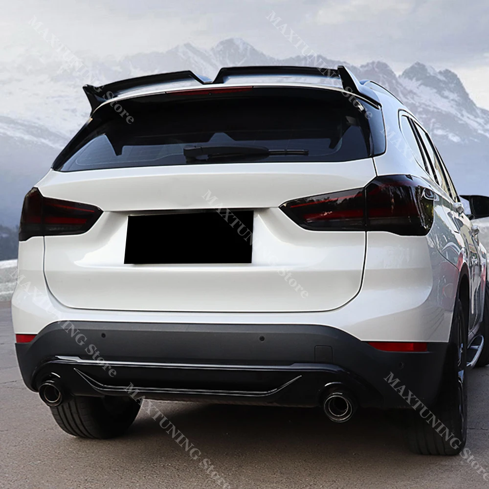 

Задний бампер, диффузор, разделитель губ, тюнинг для BMW X1 F48 F49 16d 18i 18d 20i 20d 25i 25d 2016-2022, глянцевый черный защитный обвес из АБС-пластика