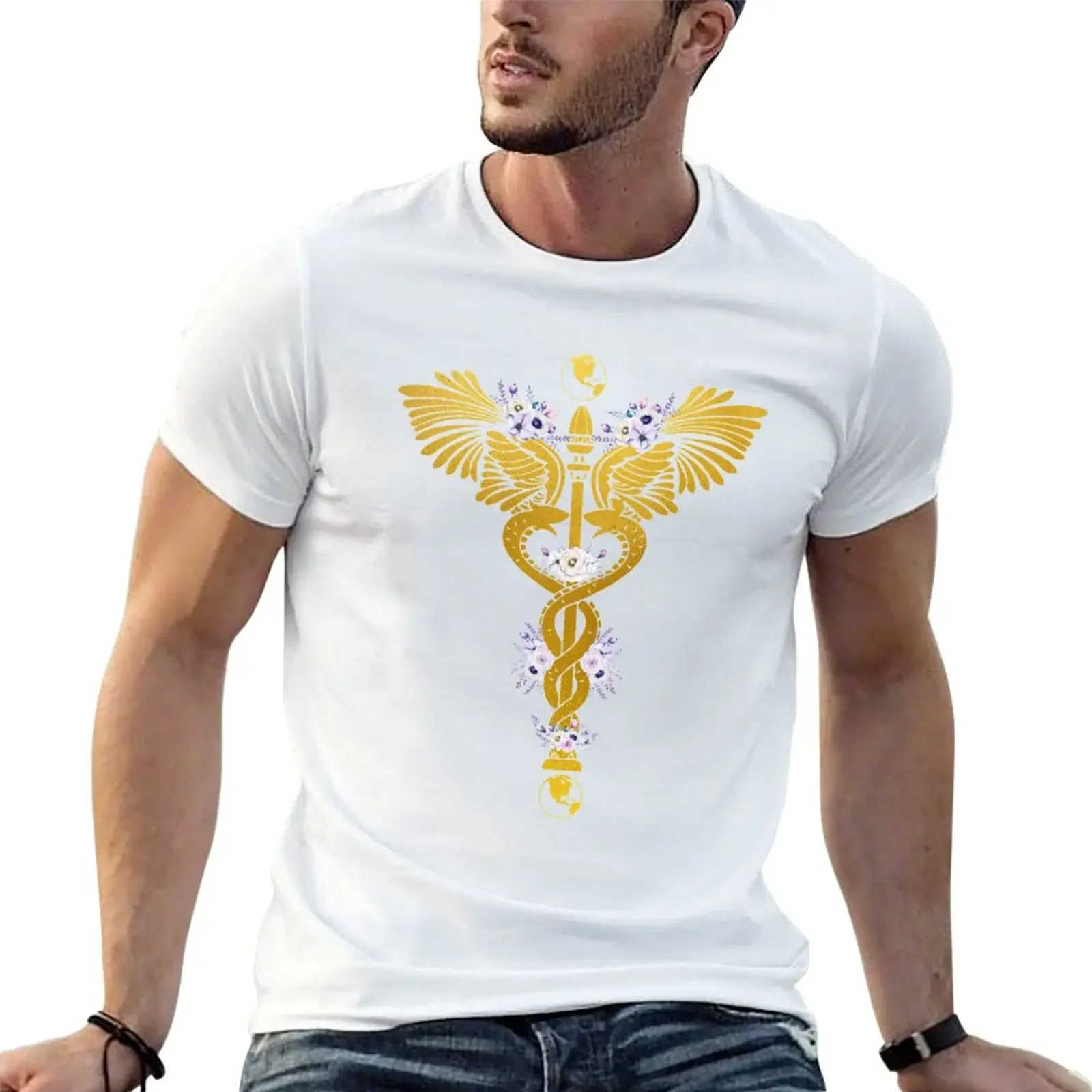 

Caduceus T-Shirt cheap stuff customs design your own basketball graphic tees oversizeds mens graphic t-shirts big and tall