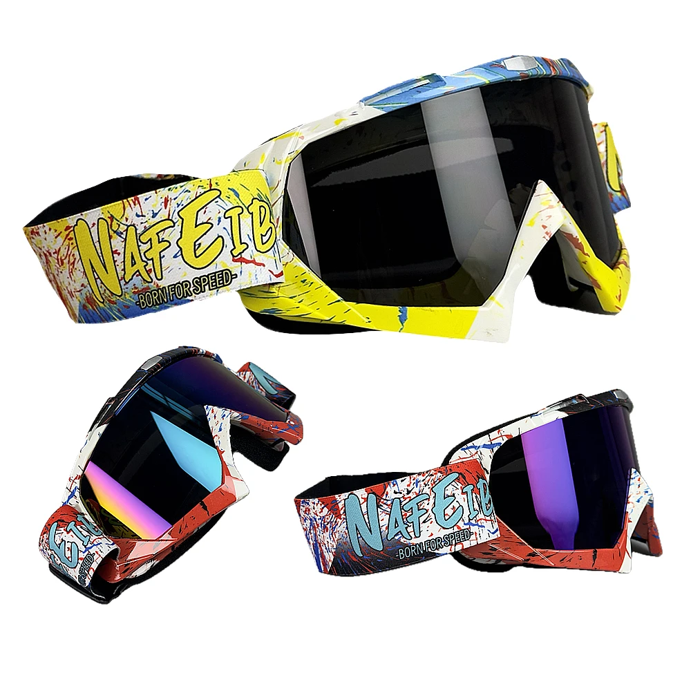 Motocross Brille Brille Reiten Skifahren Sport Augen geschirr mx Offroad Helme Gafas Motorrad brille für ATV Dh MTB – Detail 8