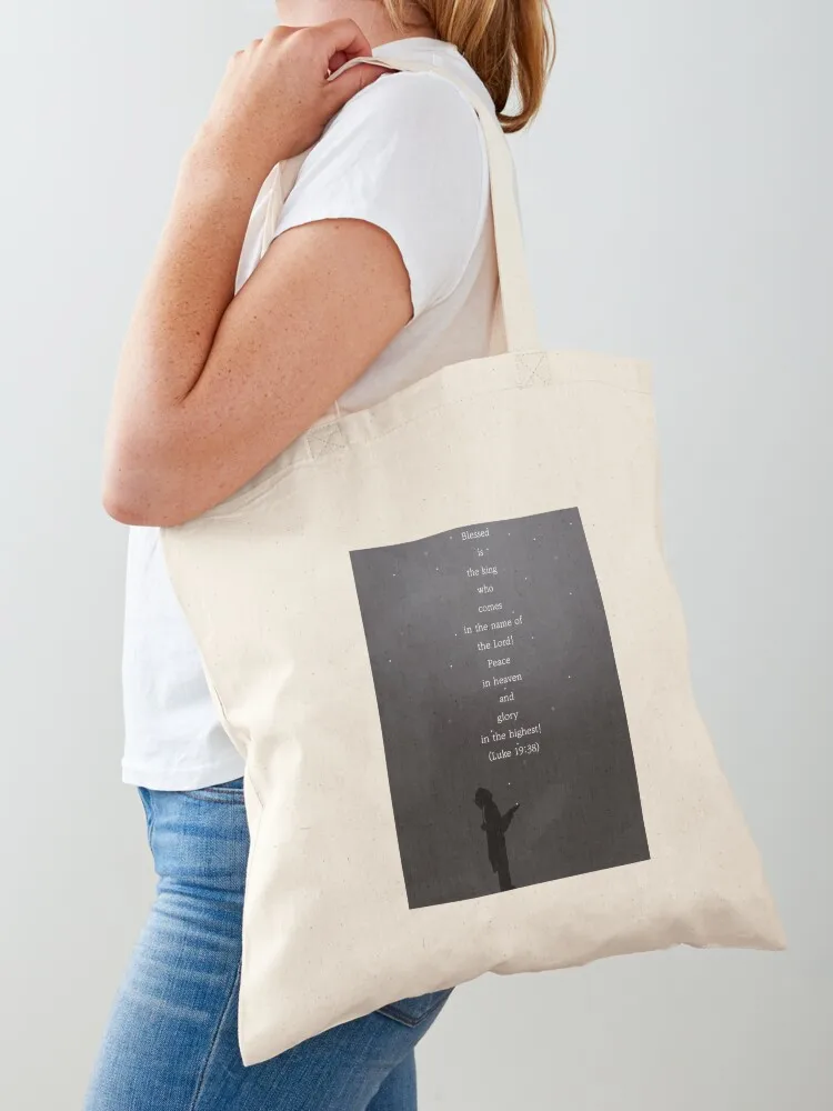 

Blessed is the King Tote Bag canvas bags Handbags Woman shopper bag Shopper