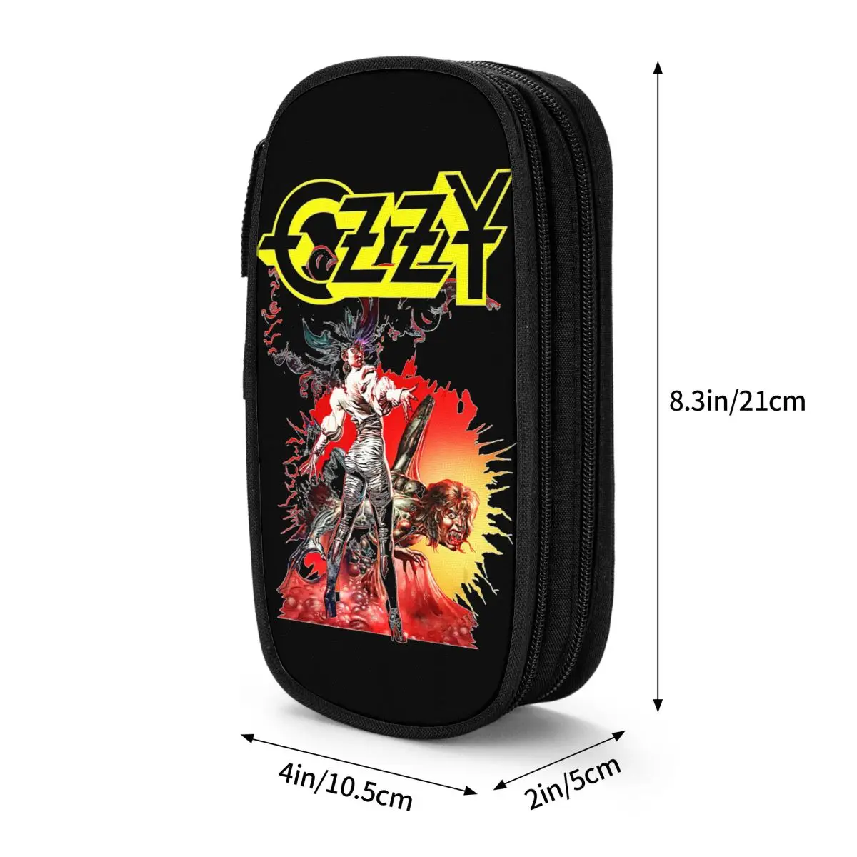 Ozzy Osbourne Blizzard Album Pencil Case Cute Pen Box Bags Student Large Storage Students School Gift Pencilcases