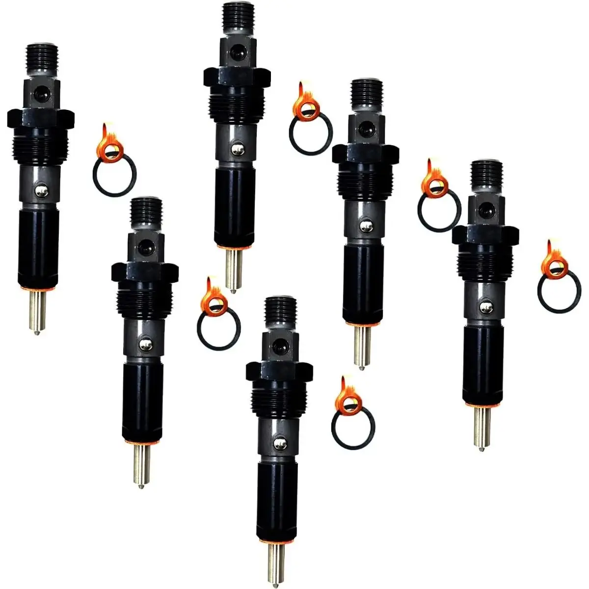 

6PCS Fuel Injector For Cummins 6BT 6BTA Engine 0432131855 3914471