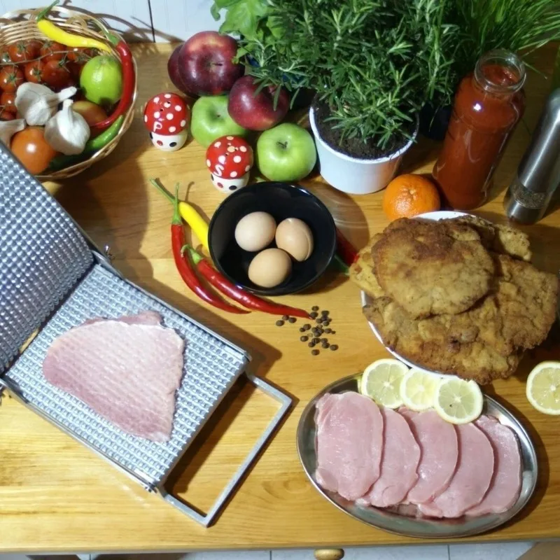 Meat Tenderizer Manual Press Slicing Maker Portable Kitchen Tool For Beef Pork Steak Flattening Homemade Food