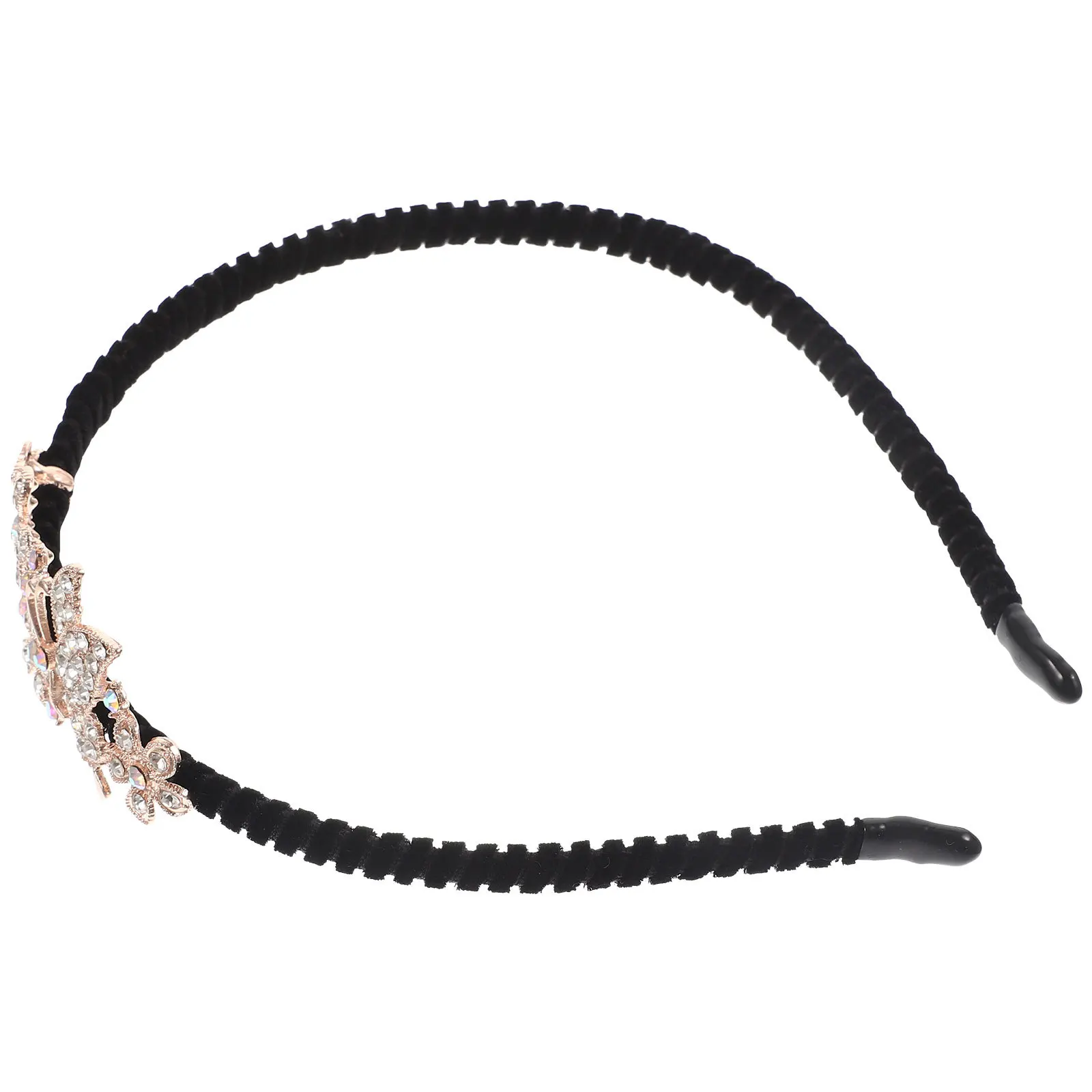 

Rhinestone Headband Non-Slip Hair Band Elegant Headdress Decorative Headpiece Wedding Party Fashionable Gift for Women Girls