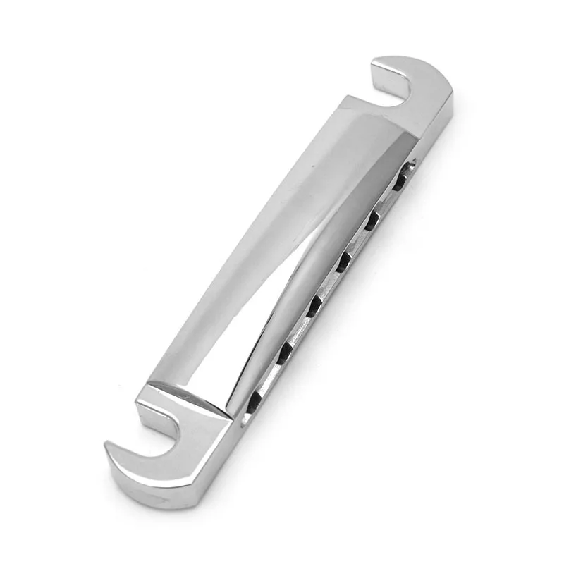 Electric Guitar Tailpiece Bridge with Studs, Tune-O-Matic Bridge Posts, Black & Chrome Finish For LP Guitar Parts