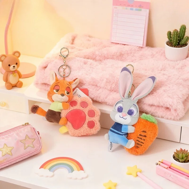 

Плюшевая кукла Дисней Джуди и Ник, 16 см/6,3 дюйма, хлопковая, креативная, в стиле зоопарка, аниме-аксессуар, кавайная мягкая игрушка, коллекционная, для рюкзака, милый подарок