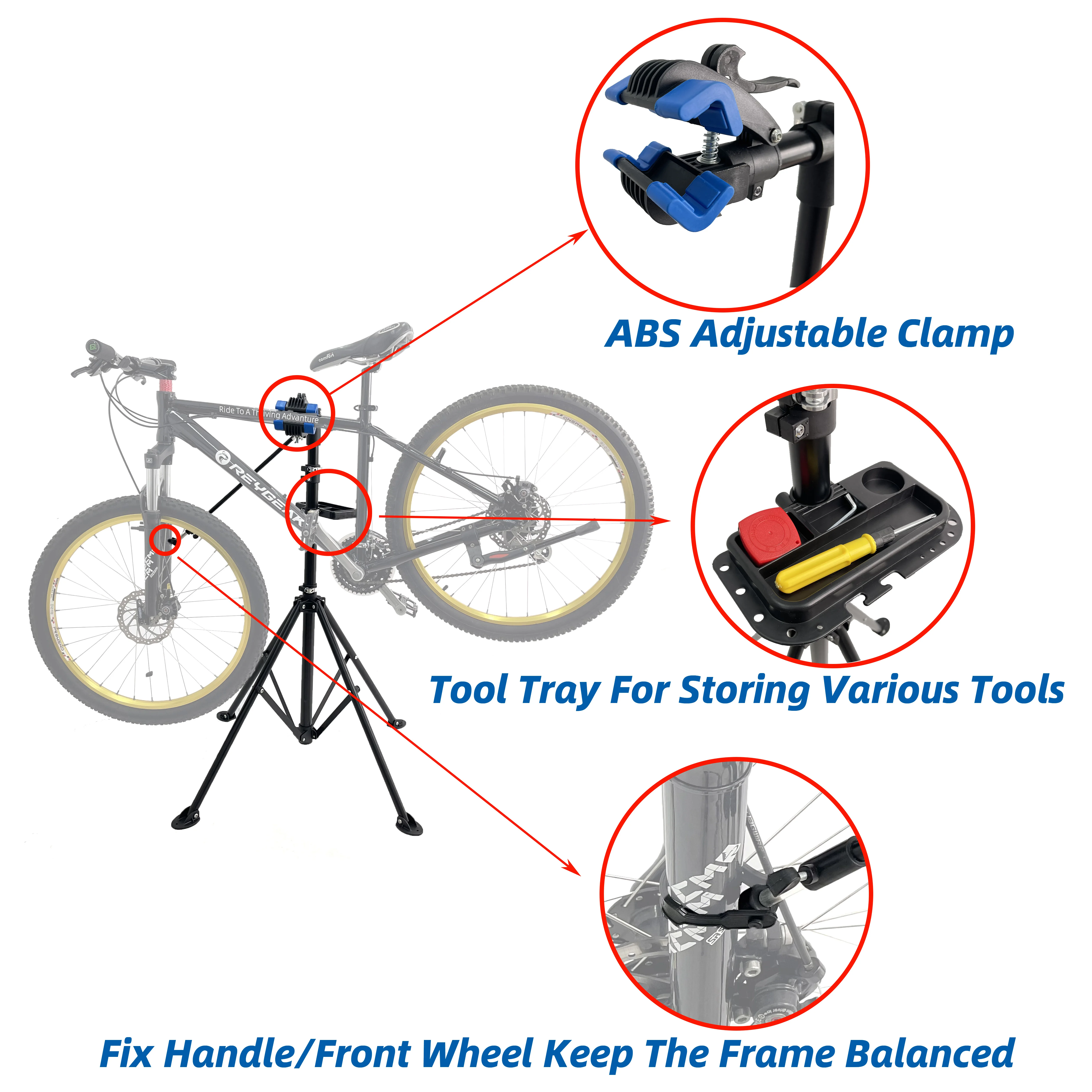 Fahrrad Reparatur Werkstatt Stehen Faltbare Wartung Rack Werkzeug Tablett Höhe Einstellbare Extensible Fahrrad Reparatur Rack