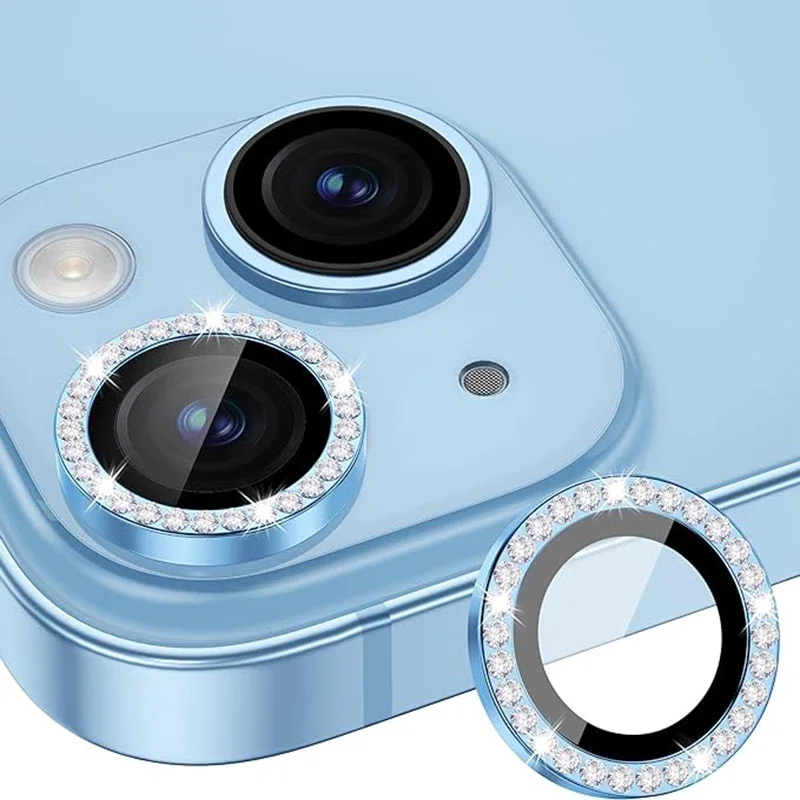 3 قطعة الماس عدسة الكاميرا حامي آيفون 15 16 برو ماكس المعادن واقية الزجاج آيفون 11 12 13 14 برو ماكس عدسة الزجاج #3