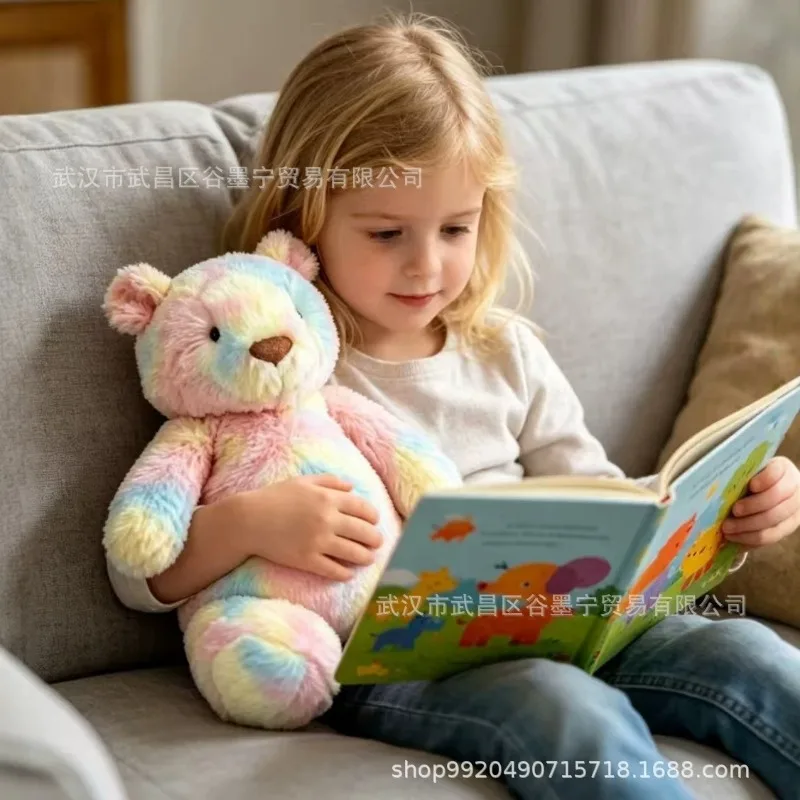 New Rainbow Rabbit Bear Plush Toy Dolls Appease Dolls To Give Girls Gifts. view 5