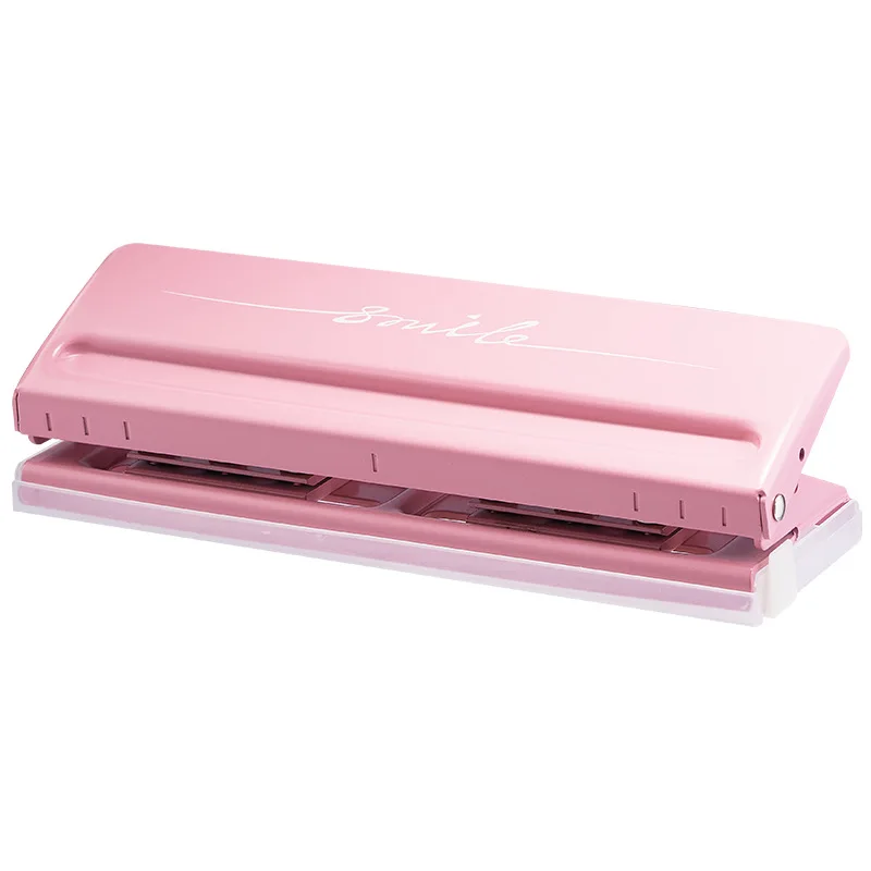 Mini Ajustável 6 Hole Puncher Punch, Multi-Size Punch, DIY Office Binding Tool, Material Escolar, Handbook