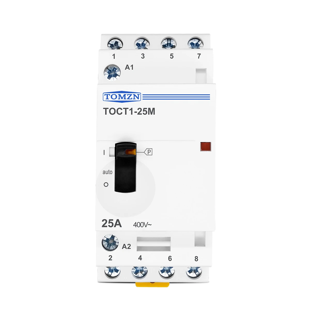 TOCT1 4P 25A 220 فولت/230 فولت 50/60 هرتز Din السكك الحديدية المنزلية التيار المتناوب وحدات قواطع مع دليل التحكم التبديل 4NO أو 2NO 2NC أو 4NC