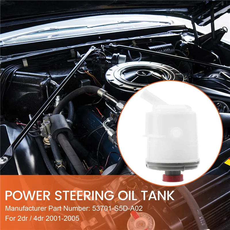 AY03-53701-S5D-A02 Масляный бак насоса гидроусилителя рулевого управления Резервуар для жидкости Бутылка масляного бака для HONDA CIVIC ES1 ES5 ES8 2001-2005
