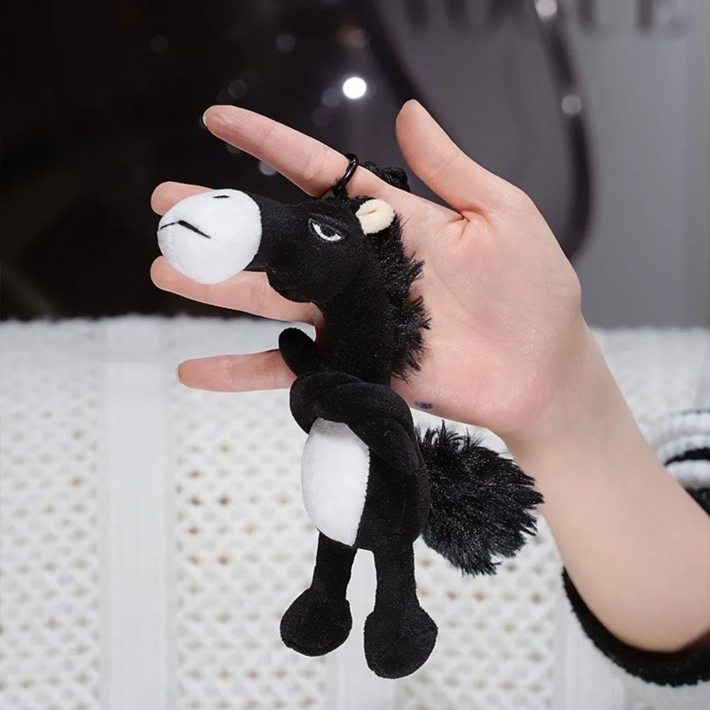 

Children Elegant Zodiac Horse Mascot Soft Chinese Mascot Horse Decoration Key Chain Bag Charm Collection