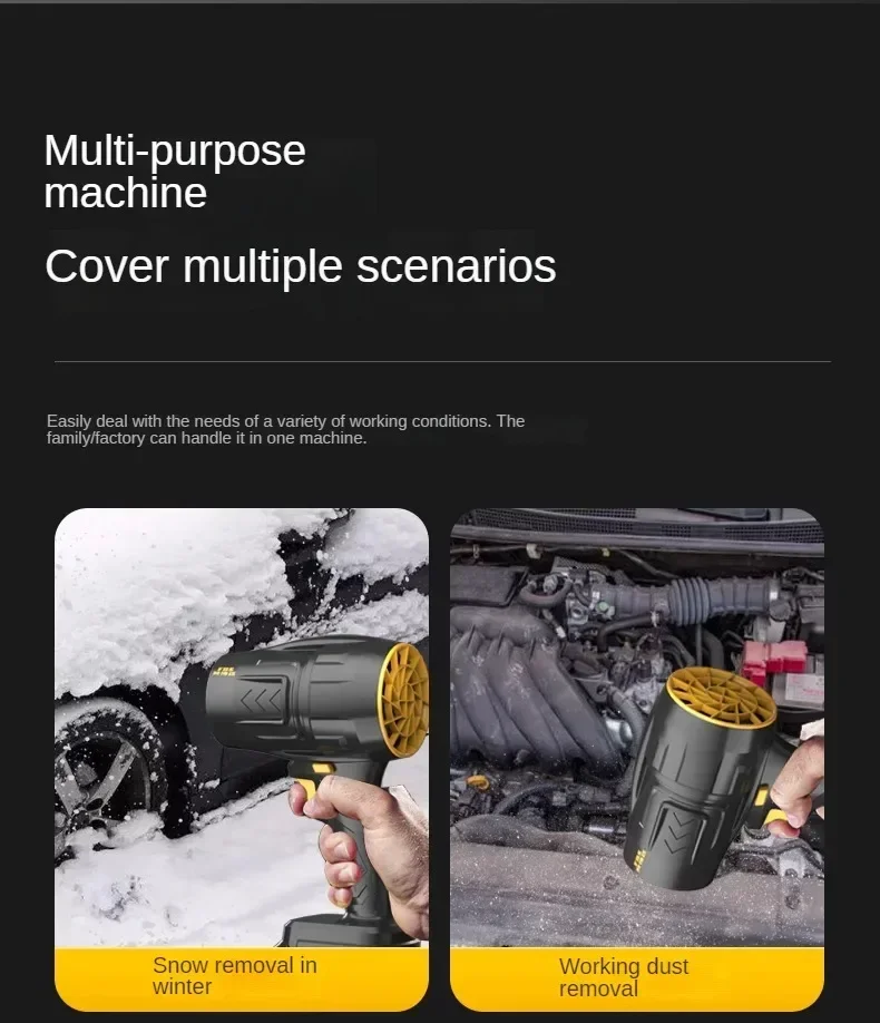 Handheld Blower with High-Powered Lithium Battery for Efficient Water Blowing