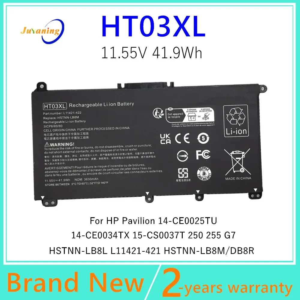 

HT03XL Laptop battery For HP Pavilion 14-CE 15-CS L11119-855 L11421-2D2 TPN-C136 TPN-I130 TPN-I131 TPN-Q208 TPN-Q209 TPN-Q210