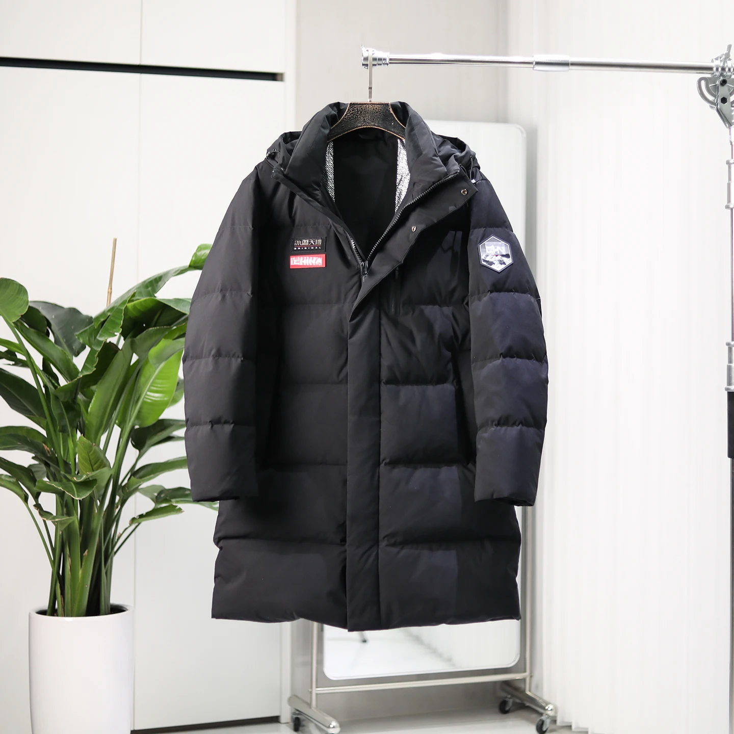 

Мужская зимняя пуховая куртка Peak Winter 90 Du с капюшоном, средней длины, для активного отдыха, ветрозащитная, водонепроницаемая, теплая, из полиэфирного волокна, повседневная