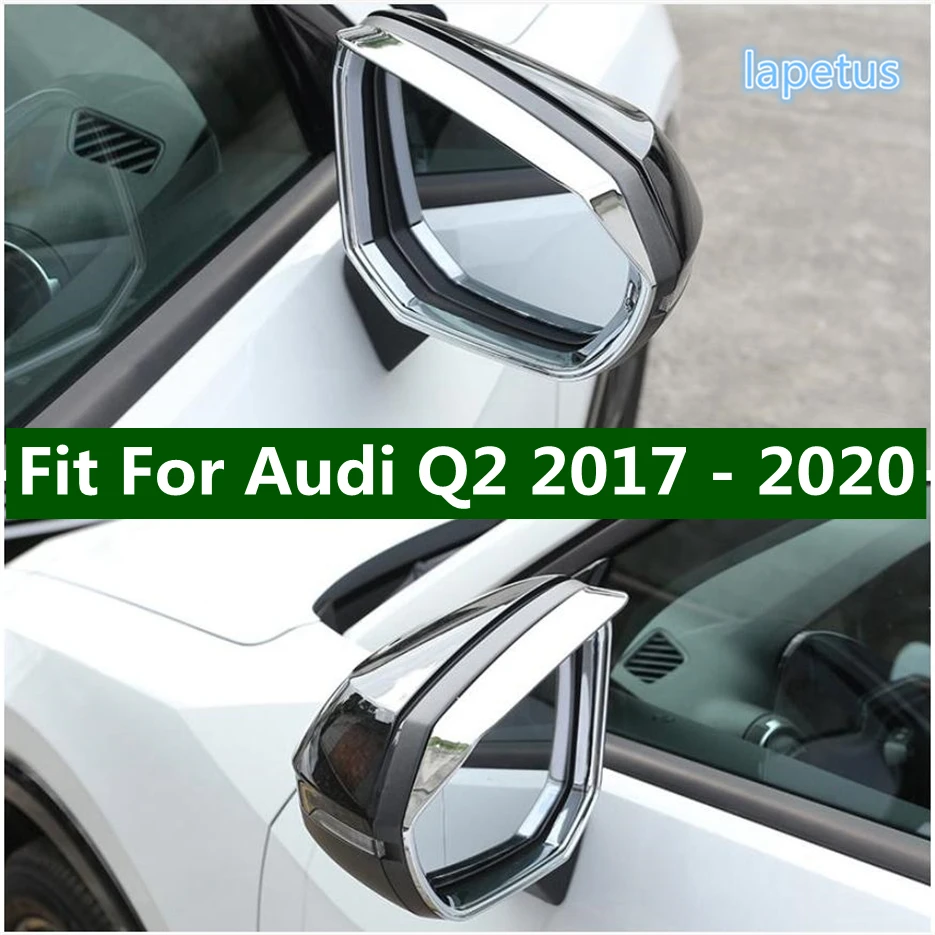 

Car Accessories Rearview Mirror Rain Eyebrow Deflector Blades Rear View Back Mirror Decor Cover Trim Fit For Audi Q2 2017 - 2020