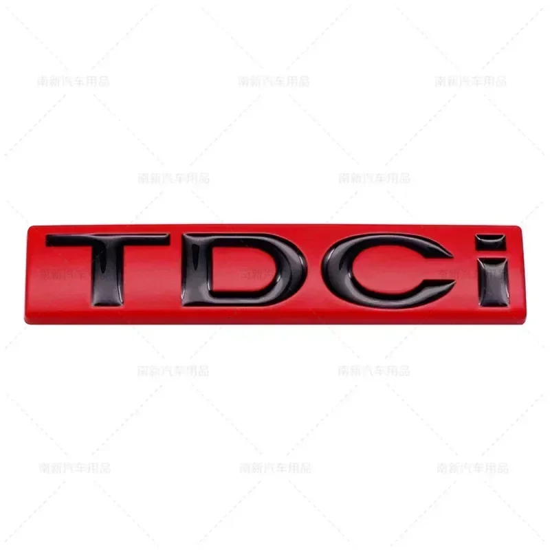 3D Metal TDCI Letters Car Rear Trunk Emblem Badge Sticker Decals For Ford Kuga Explorer Transit Accessories