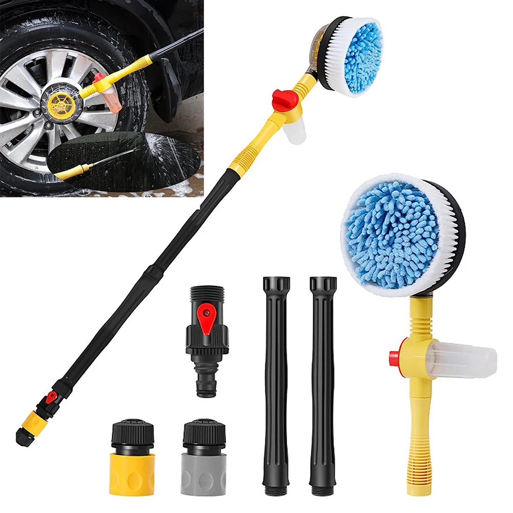 

Automatic Rotating Foaming Car Wash Mop 360 Spin Car Mop Retractable Microfiber Car Broom Cleaning Tools for Car RV Truck Garden