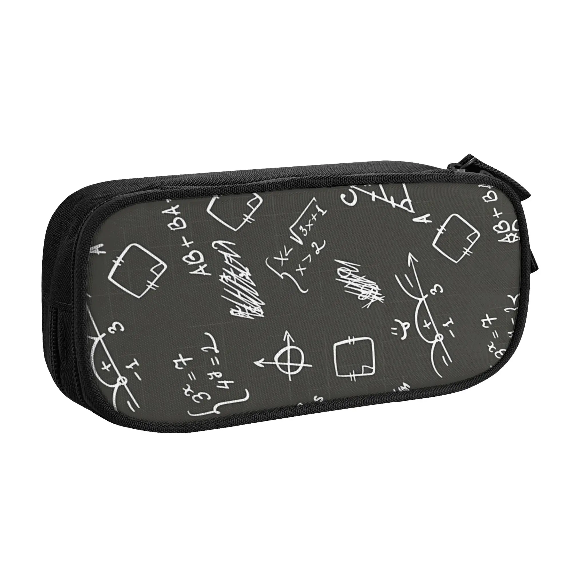 1 piece Mathematical Figures Calculations Pencil Case Student Pen Bag Blackboard Elements School  Pencil Pouch Stationery Bag