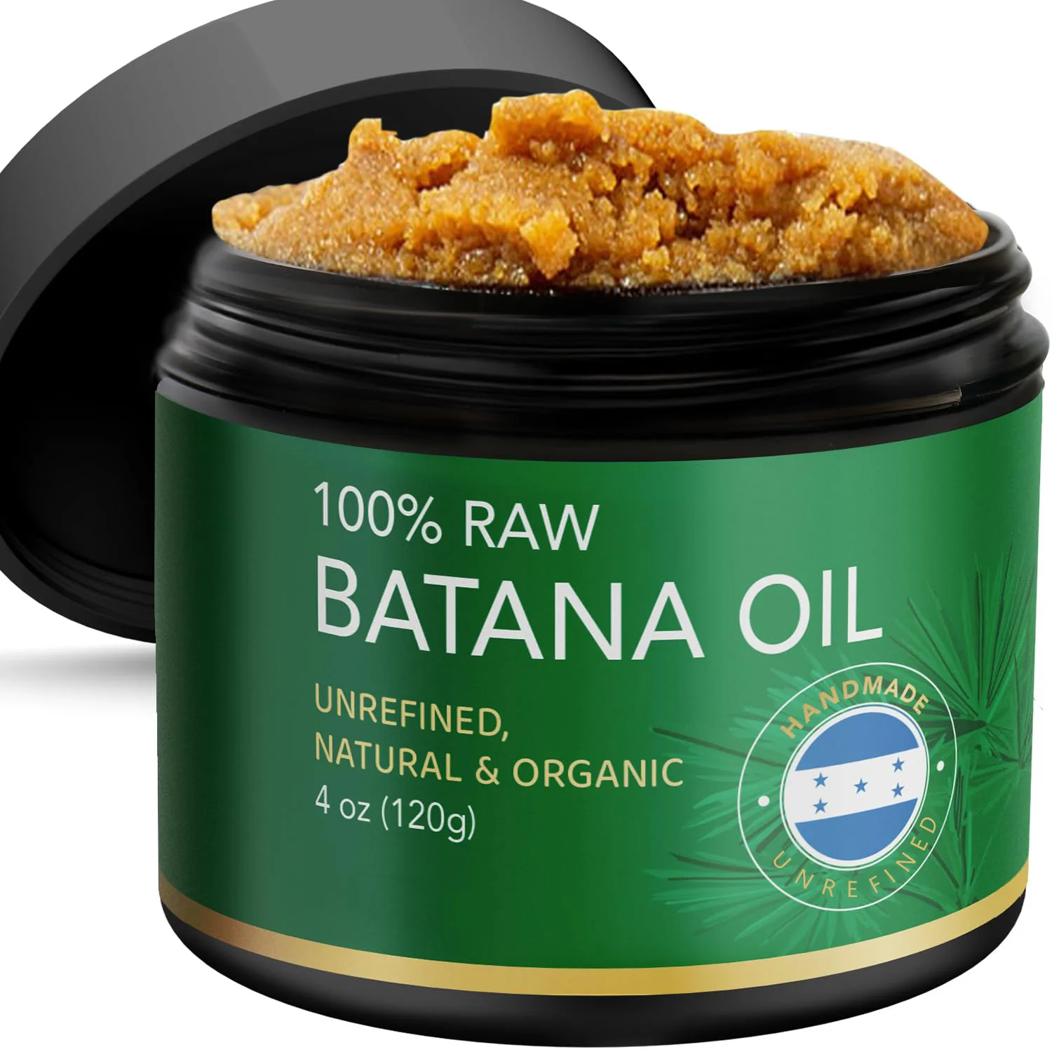 

Raw Batana Oil for Hair Growth, 100% Natural Pure Unrefined Organic for Prevent Hair Loss, Enhances Thickness for Men & Women