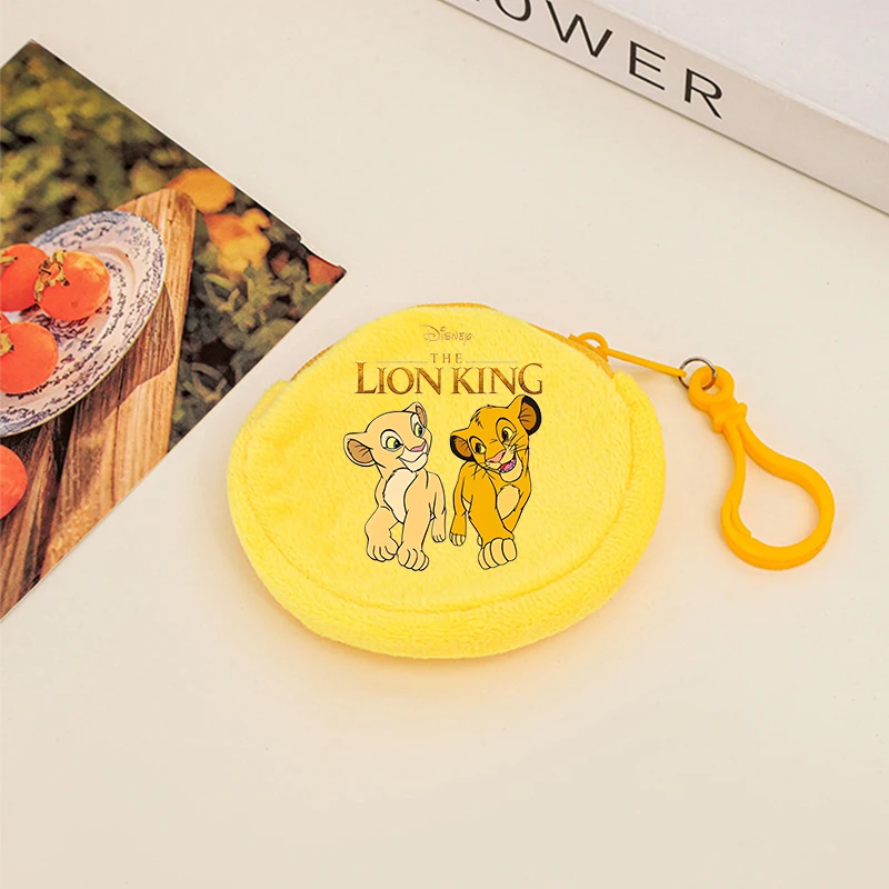 Mufasa Король Лев плюшевый кошелек для монет Дисней мультфильм аниме фигурки мини-кошельки сумка подвеска украшение портативная сумка для хранения игрушка в подарок