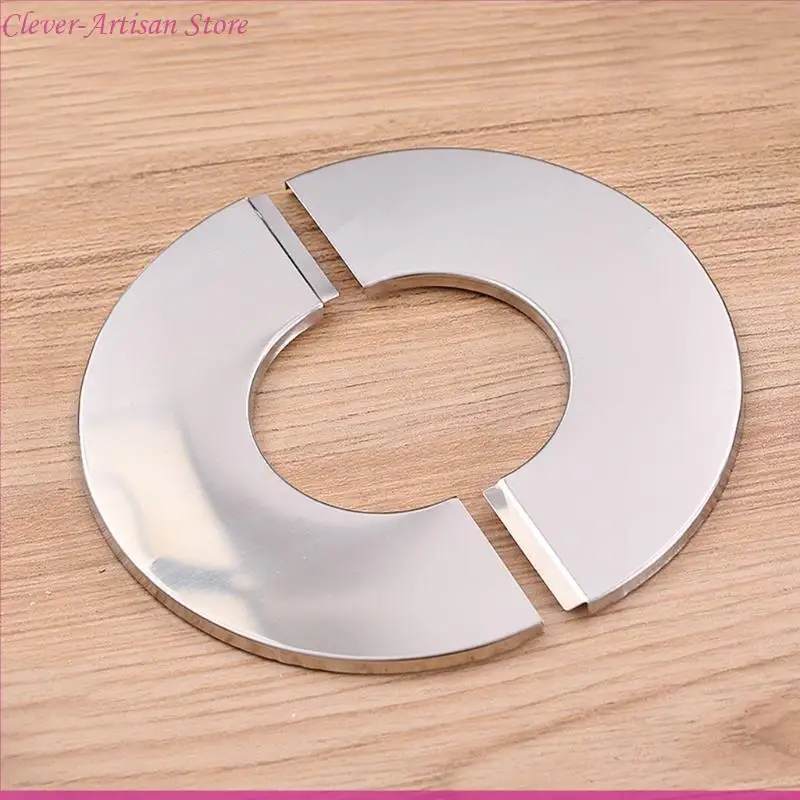 E06B สแตนเลสผนังแยกหน้าแปลน Snap-on Faucet Cover สำหรับห้องน้ำ