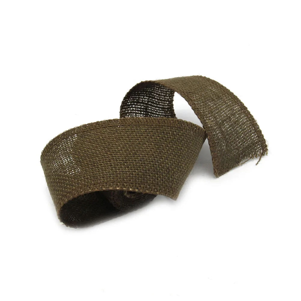 

Christmas Decoration Cloth Roll 2m Length 6cm Width Brown Jute Burlap Ribbon Natural Rustic Craft Wraps Wreaths Wedding