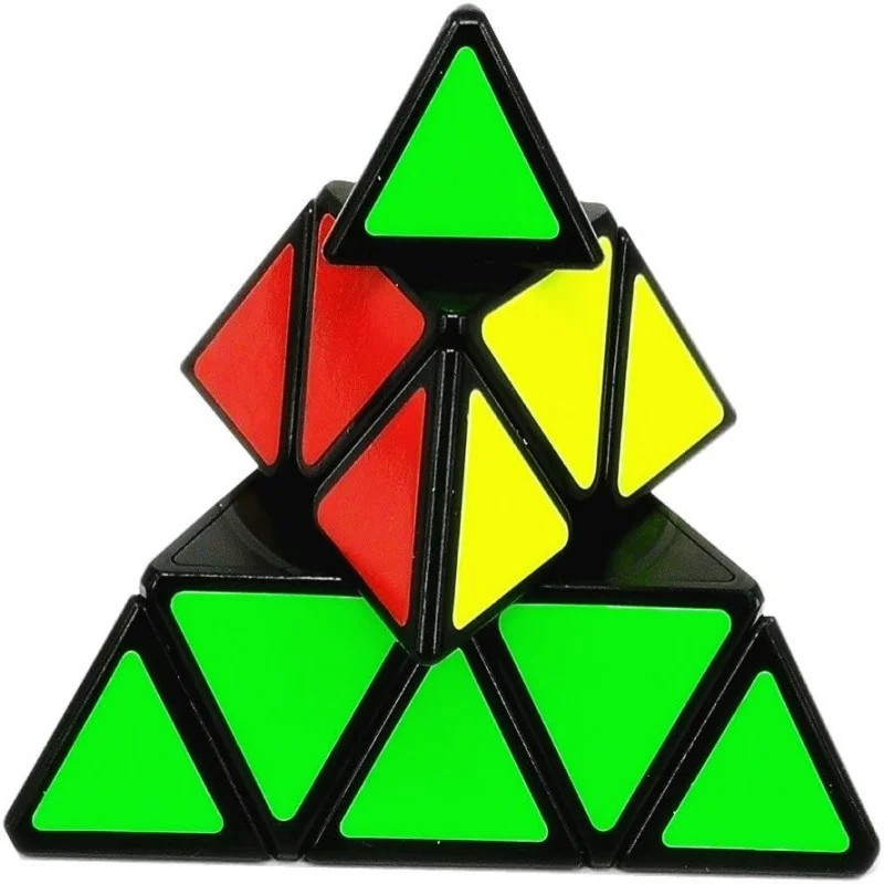 Qiyi Pyramid Cube Black Triangle Speed Cube Pyramid Black Speed Cube Gift of Logical Thinking For Boys