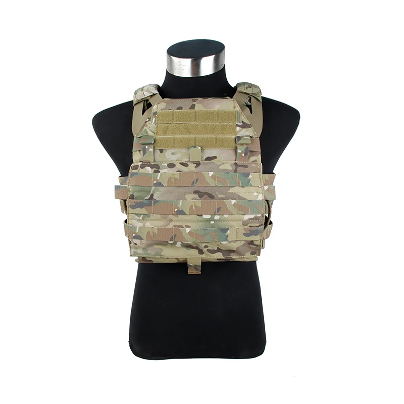 

Cork Gear Jungle Plate Carrier 2.0 Molle Tactical Vest Fit TMC Zip On Panel MC Multi Camo(051715)