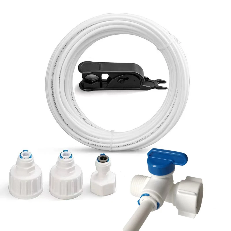 1/4'' Water Inlet Pipe Universal Connection Kit For Refrigerators Reverse Osmosis Systems Water Inlet Hose Connectors