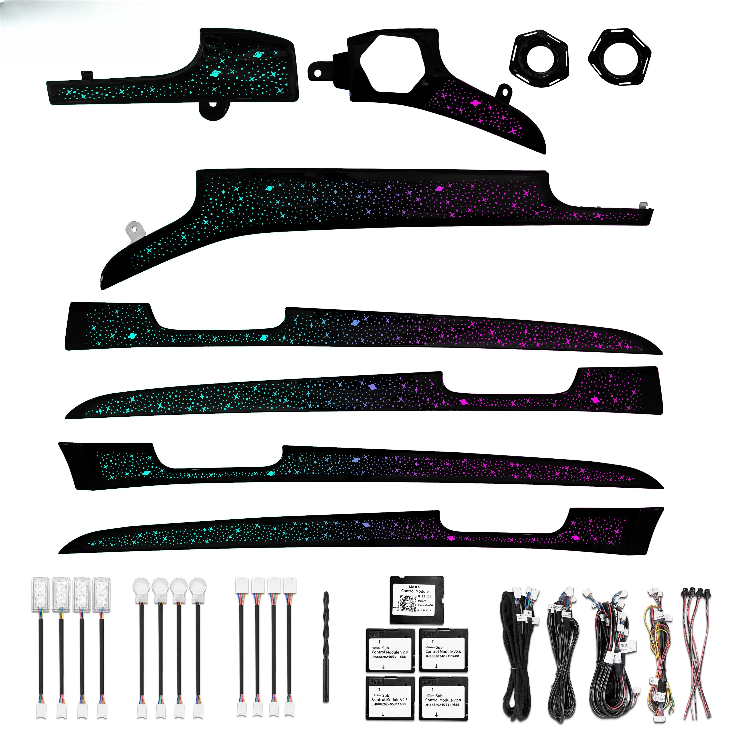 Interior Ambient Light Kit for Jeep Grand Cherokee 2011-2021 | APP Control | OEM Automotive LED Upgrade Accessories