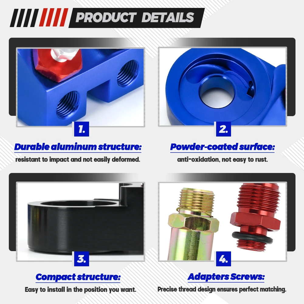VR - Aluminum OIL COOLER ADAPTER SANDWICH TURBO t3 t4 Engine Plate 10AN VR6723